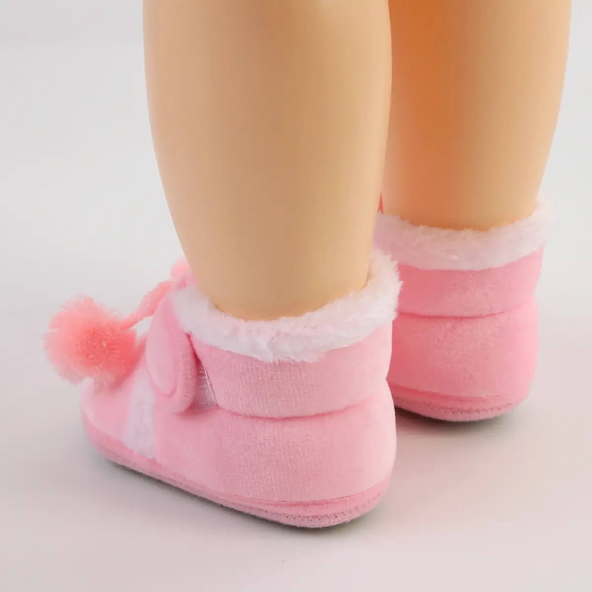 White Wool Baby Shoes for Kids Winter Soft Bottom — feature 17