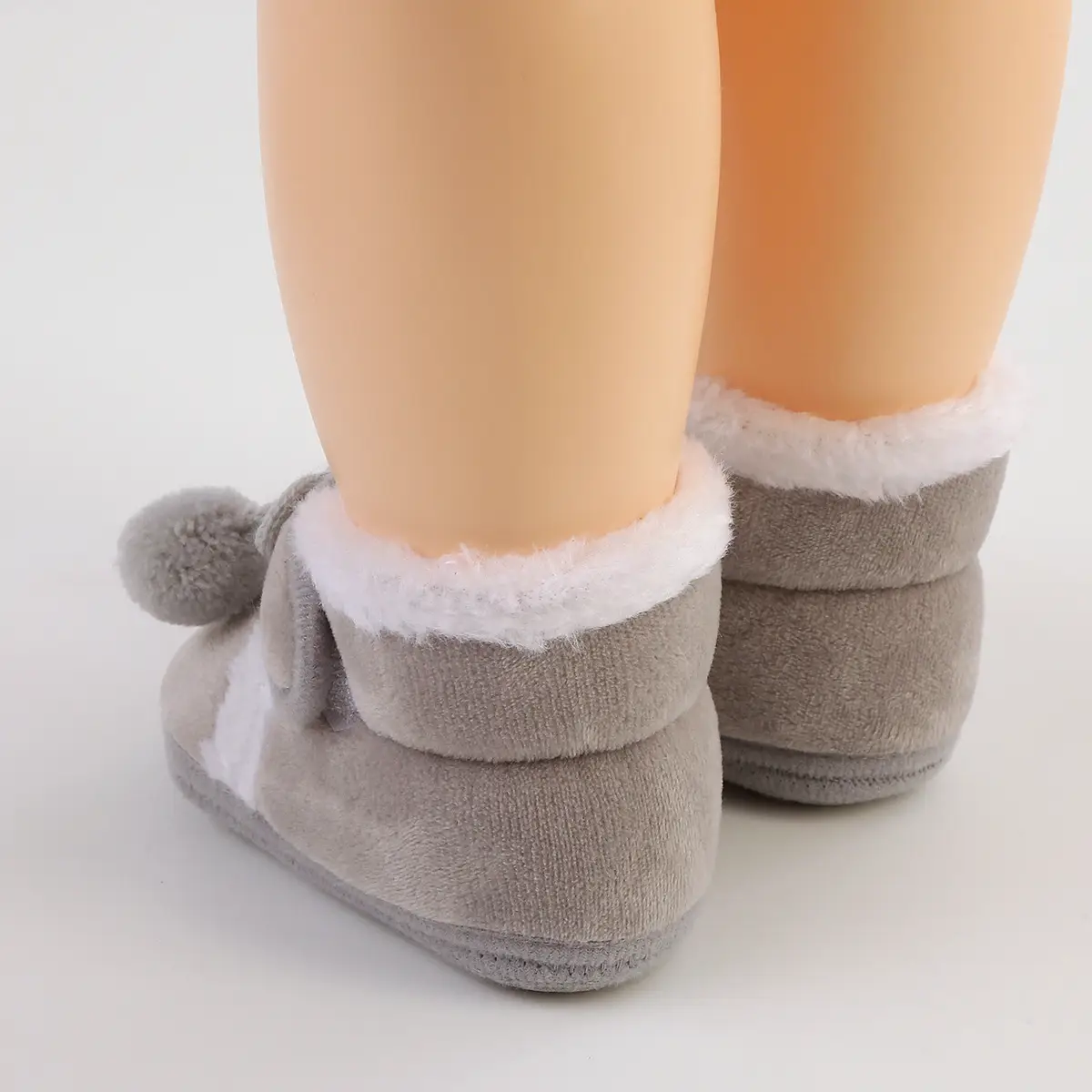 White Wool Baby Shoes for Kids Winter Soft Bottom — feature 19