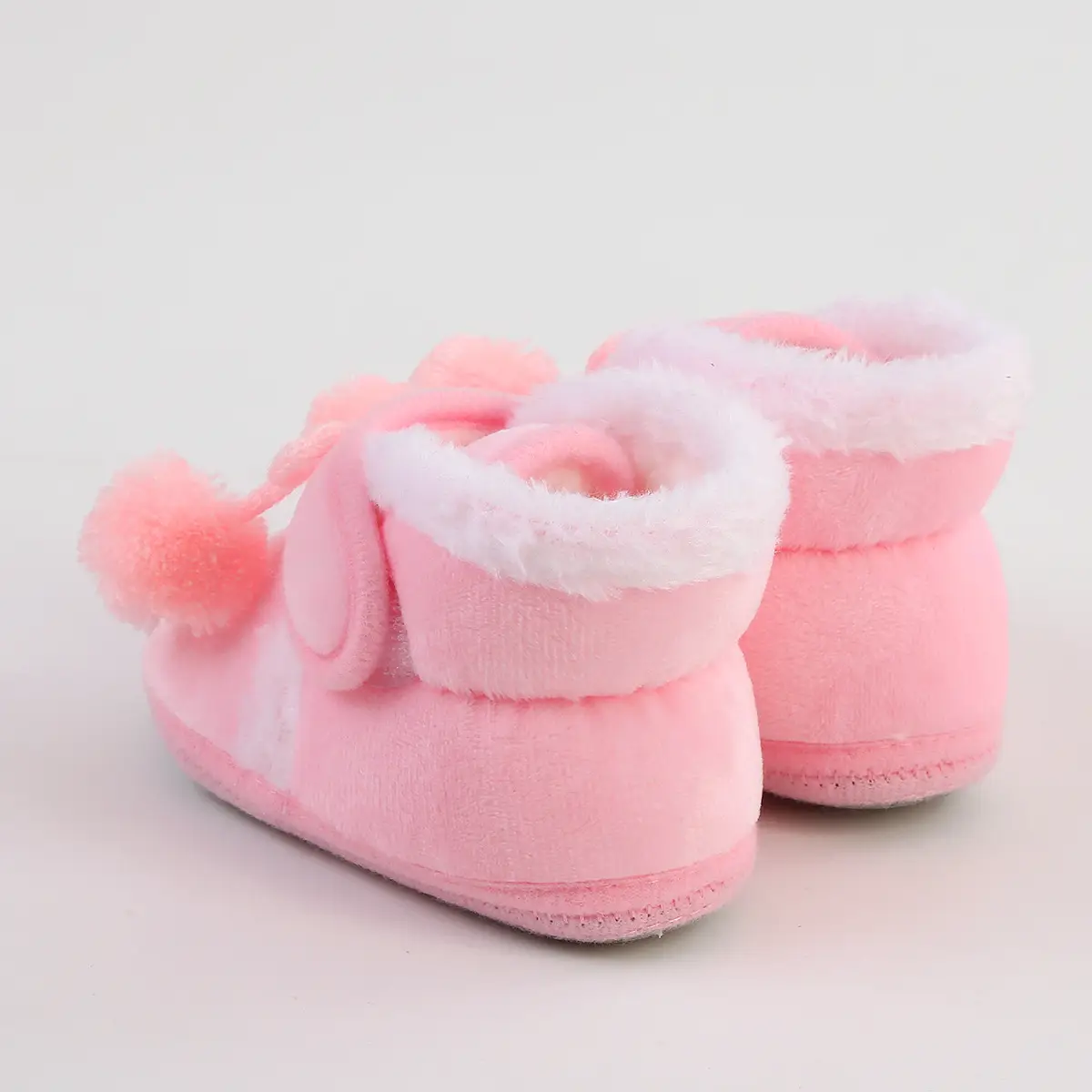 White Wool Baby Shoes for Kids Winter Soft Bottom — feature 27