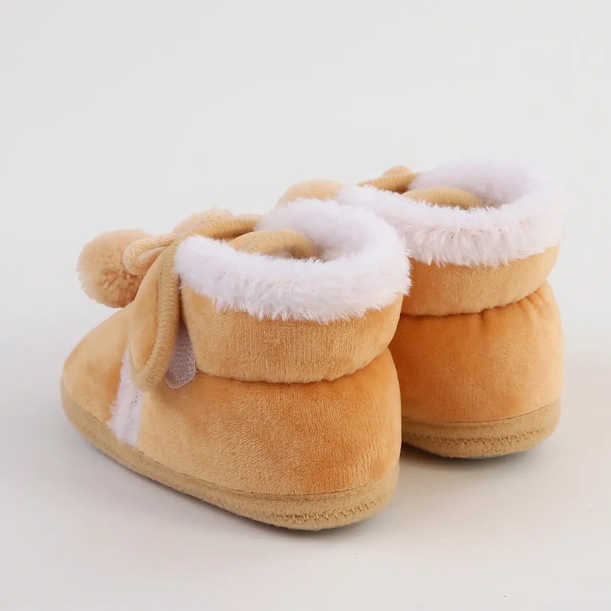White Wool Baby Shoes for Kids Winter Soft Bottom — feature 36
