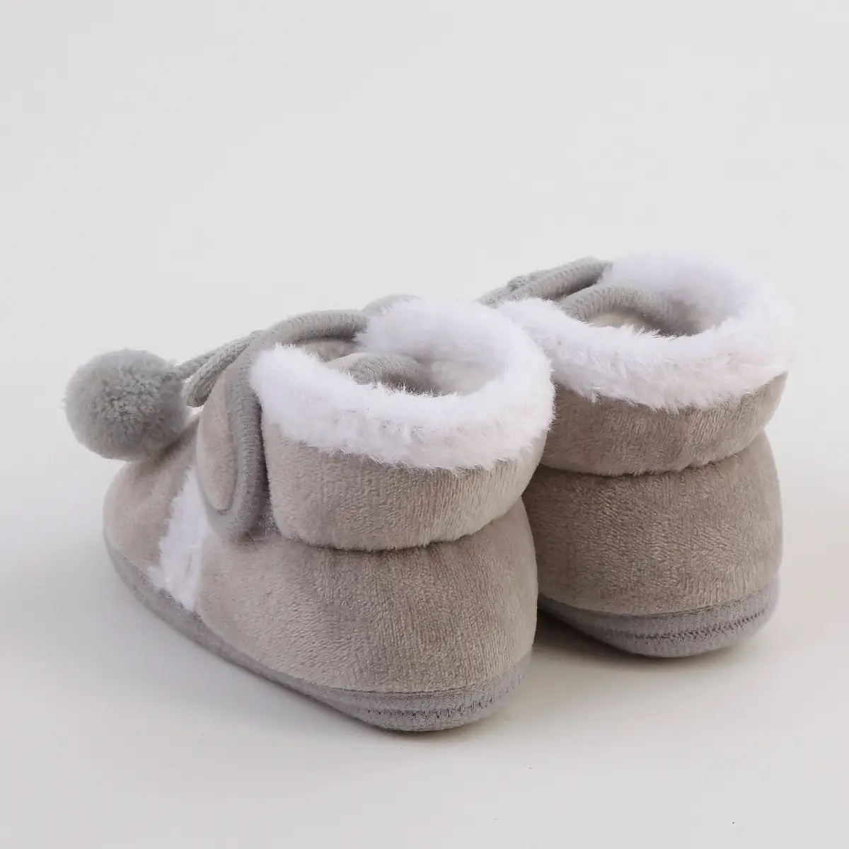 White Wool Baby Shoes for Kids Winter Soft Bottom — feature 38