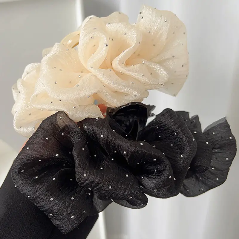 High-End Diamond-Encrusted Mesh Hair Clip for Women — feature 13