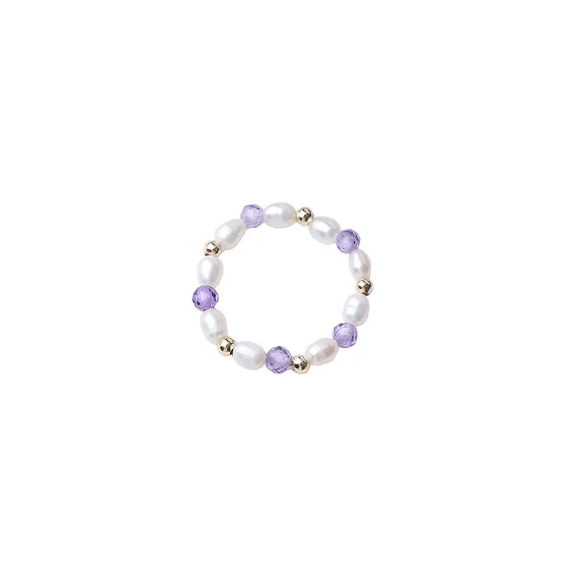 Factory Original Pearl Bracelet with Amethyst & US14K Gold - Image 6