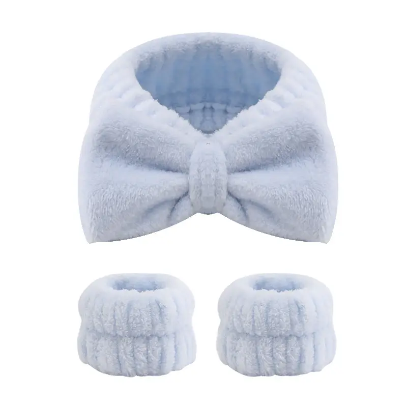 Pink Fleece Hair Bands for Face Mask & Makeup — feature 13