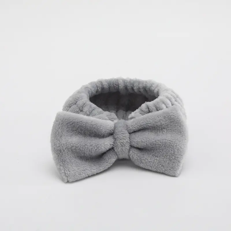 Pink Fleece Hair Bands for Face Mask & Makeup - Image 11