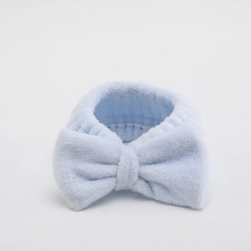 Pink Fleece Hair Bands for Face Mask & Makeup - Image 12