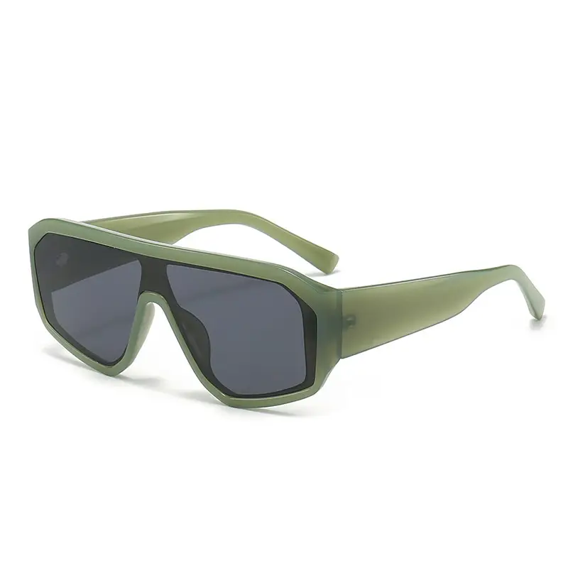 Green Large Frame Sunglasses for Women Party Wear - Image 15
