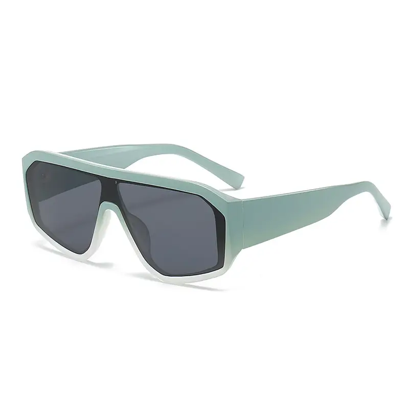 Green Large Frame Sunglasses for Women Party Wear - Image 4
