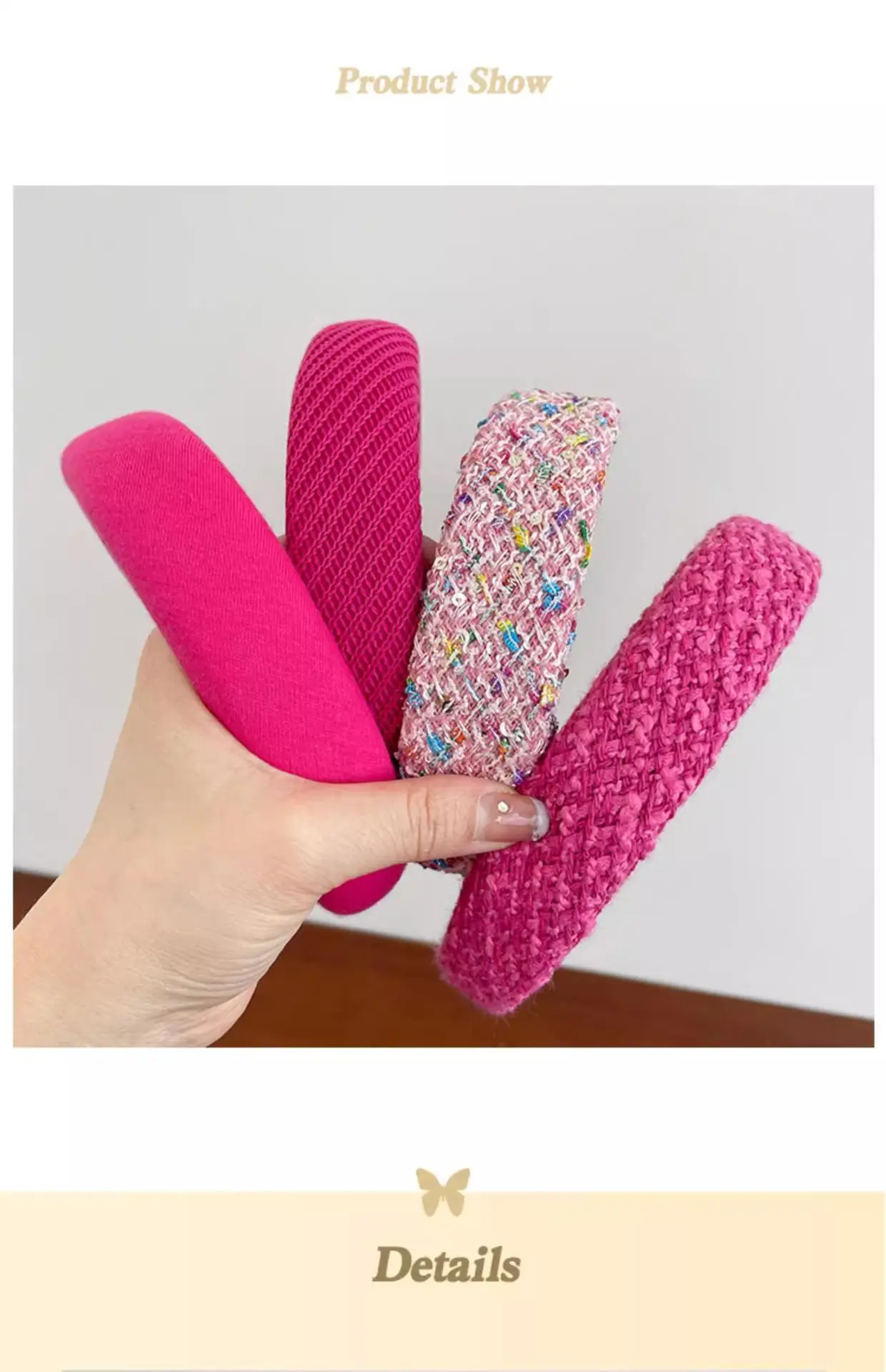 Pink Skull Top Hair Grottoes Headband for Girls — feature 5