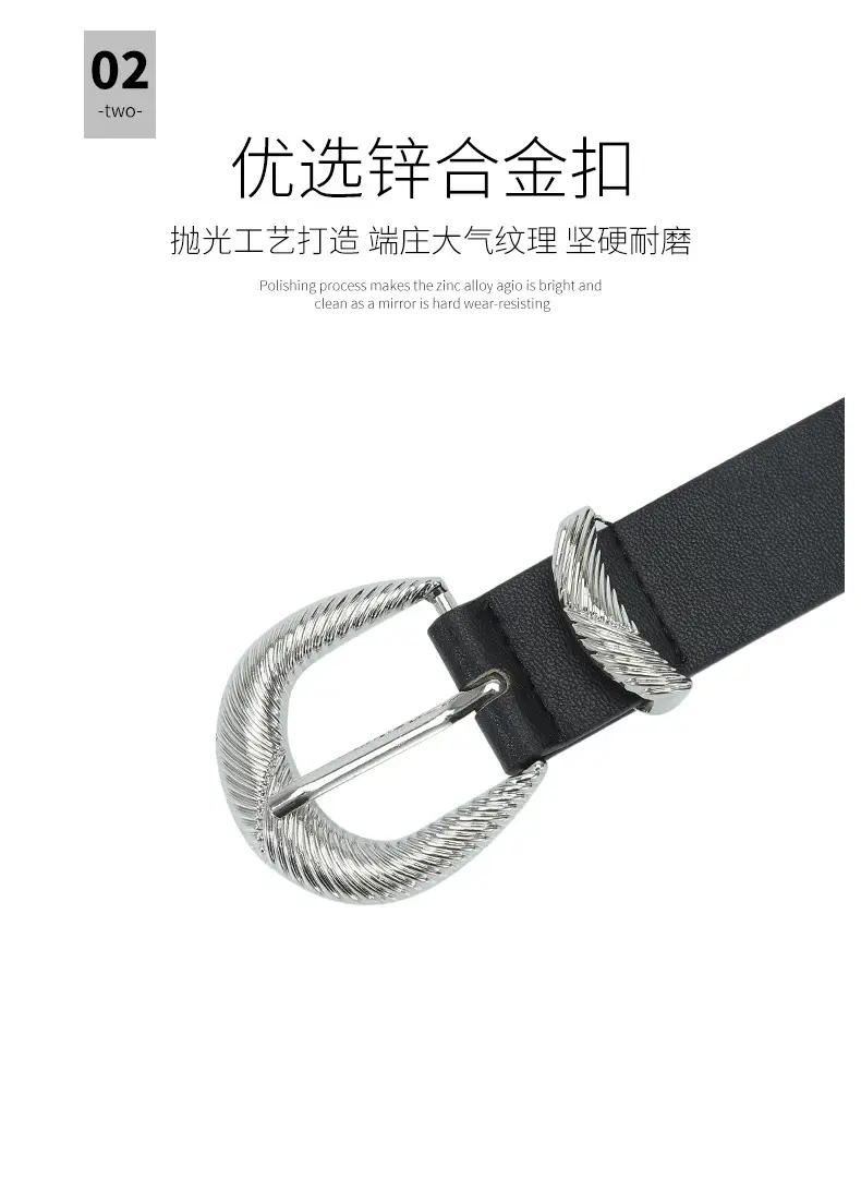 Black Rhinestone Belt Buckle Set for Women — feature 40