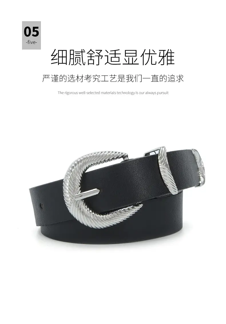Black Rhinestone Belt Buckle Set for Women — feature 43