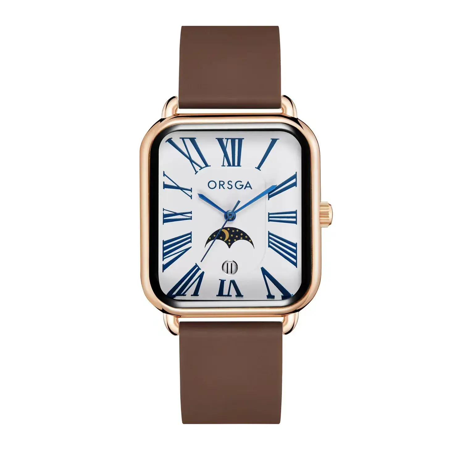 Orsga Women's Square Roman Dial Quartz Watch Black Strap - Image 11