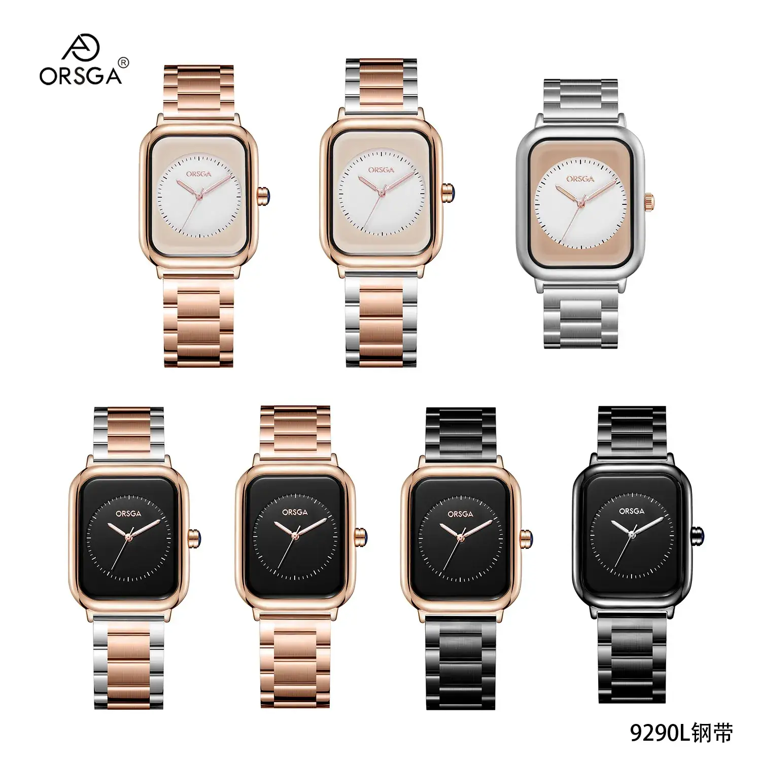 ORSGA Women's Rose Gold Watch with White Strap - Image 29