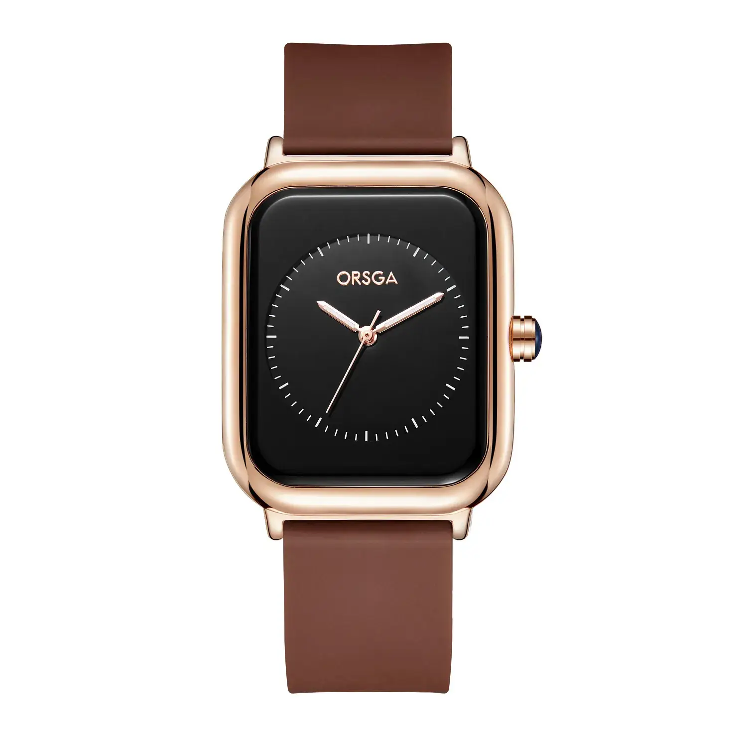 ORSGA Women's Rose Gold Watch with White Strap - Image 16