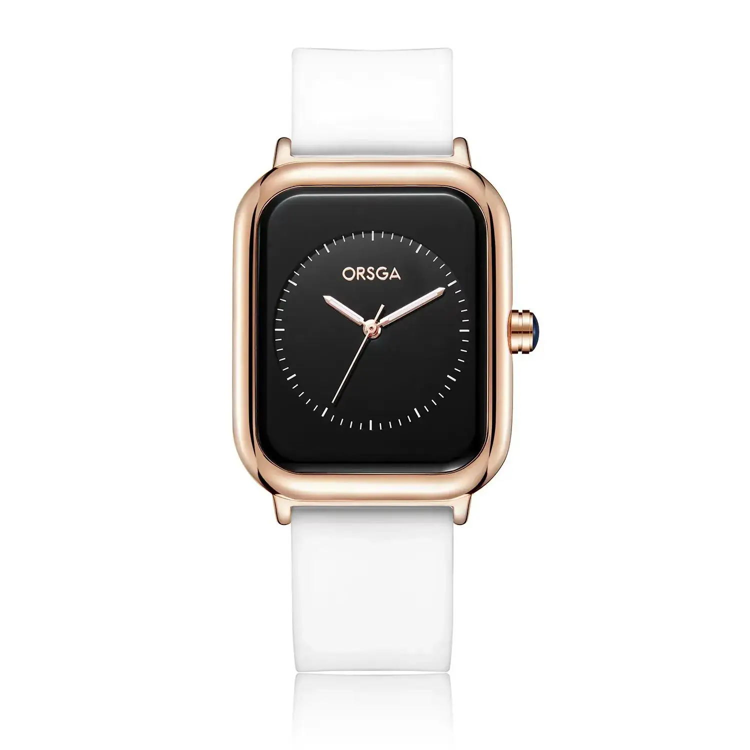 ORSGA Women's Rose Gold Watch with White Strap - Image 19