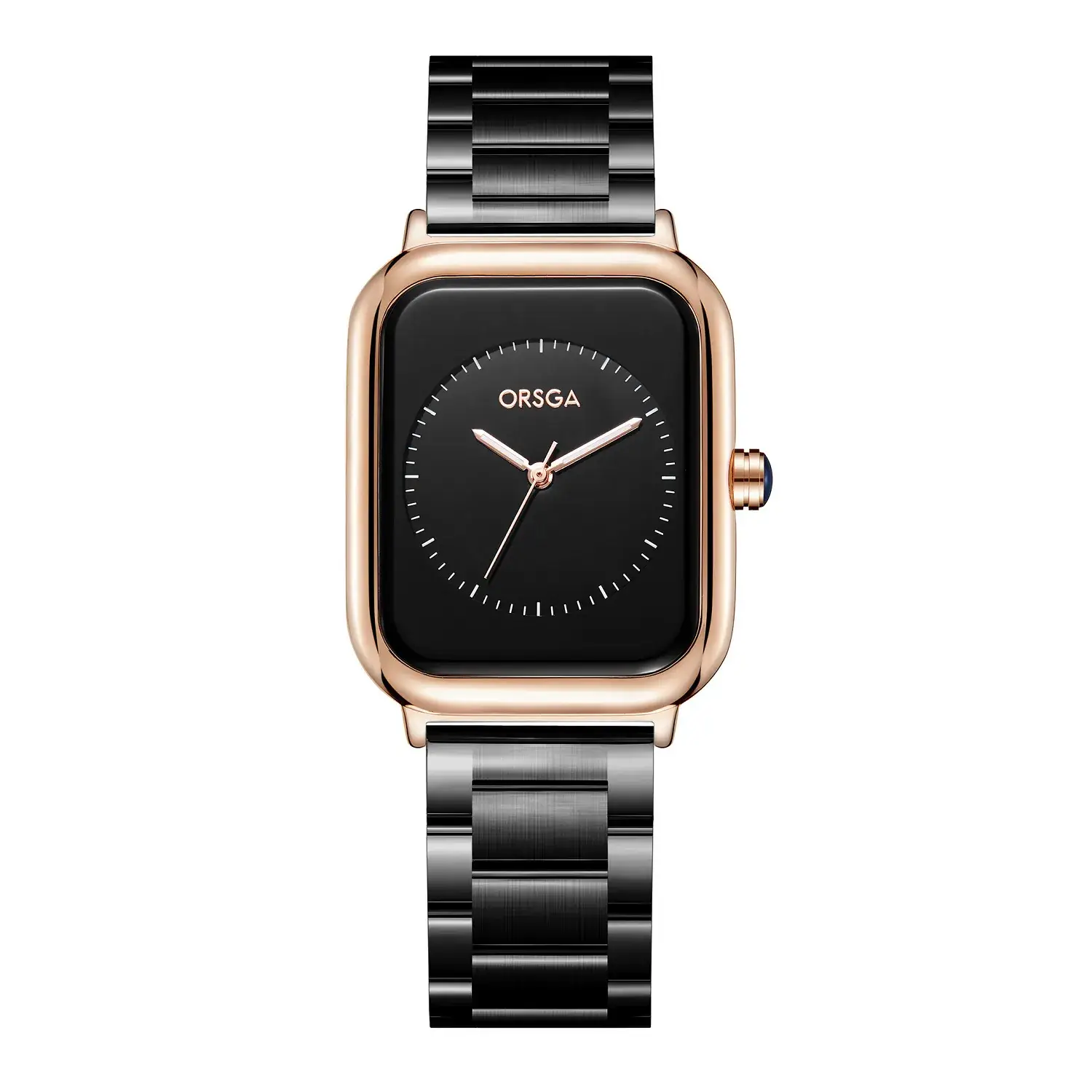 ORSGA Women's Rose Gold Watch with White Strap - Image 6