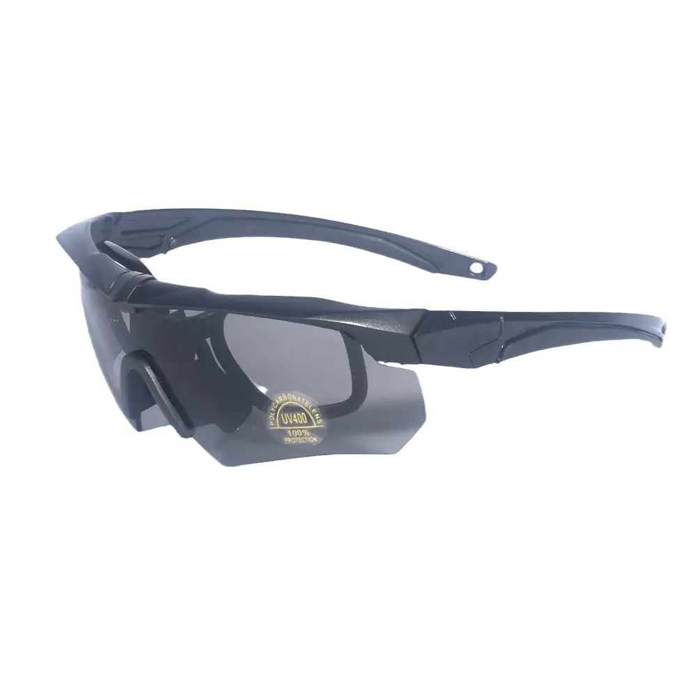 Polarized UV Protection Shooting Goggles Black Windproof Sand Outdoor Sunglasses