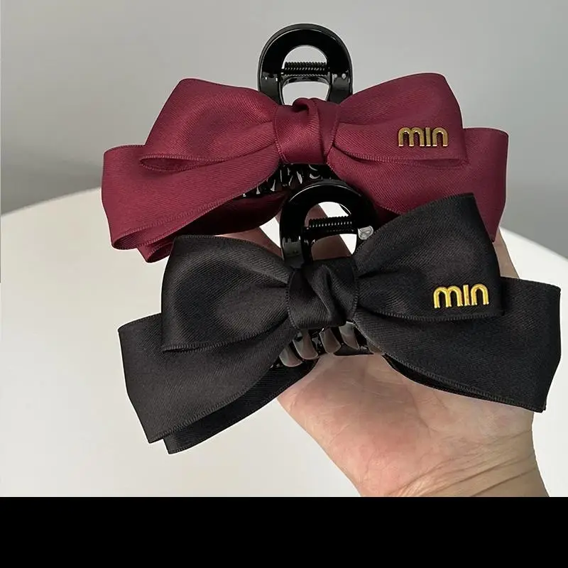 Black Korean Bow Clip for Women Hair Accessories - Image 6