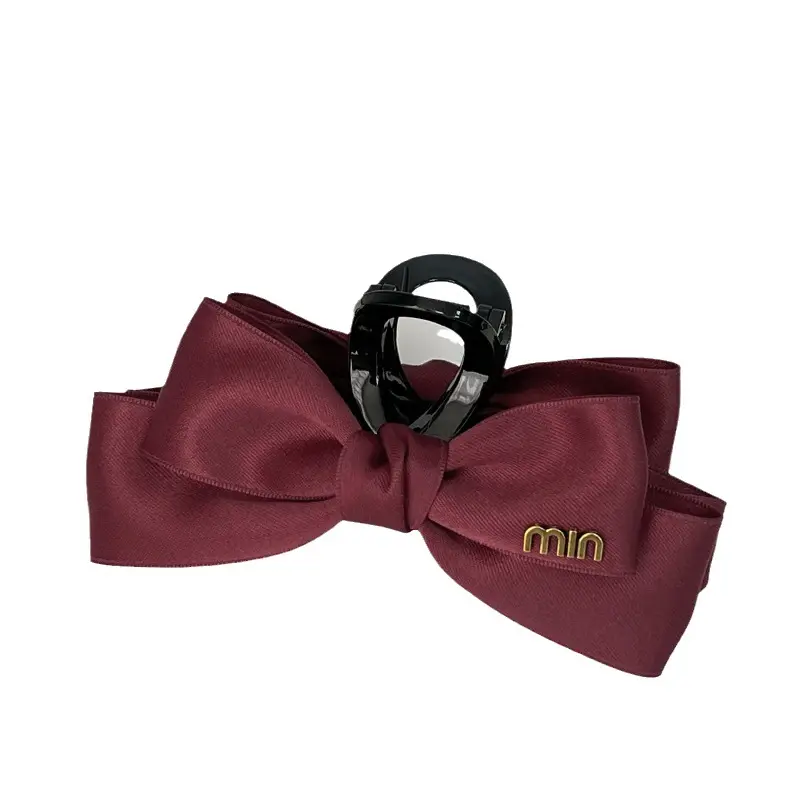 Black Korean Bow Clip for Women Hair Accessories - Image 7
