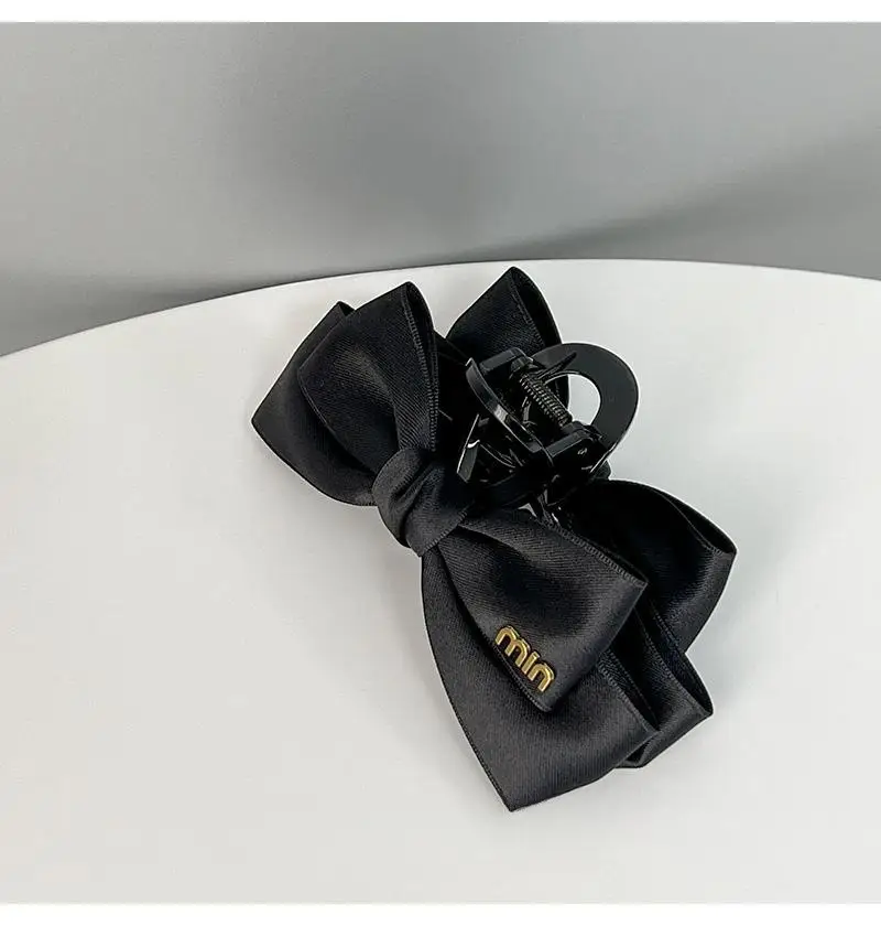 Black Korean Bow Clip for Women Hair Accessories — feature 4