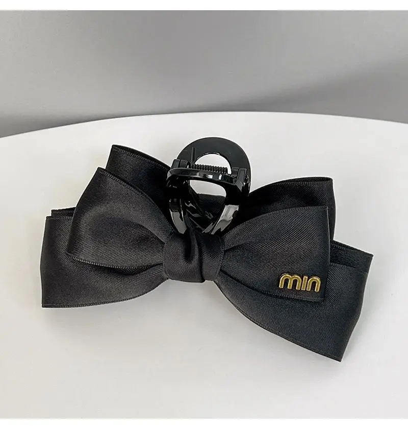 Black Korean Bow Clip for Women Hair Accessories — feature 5