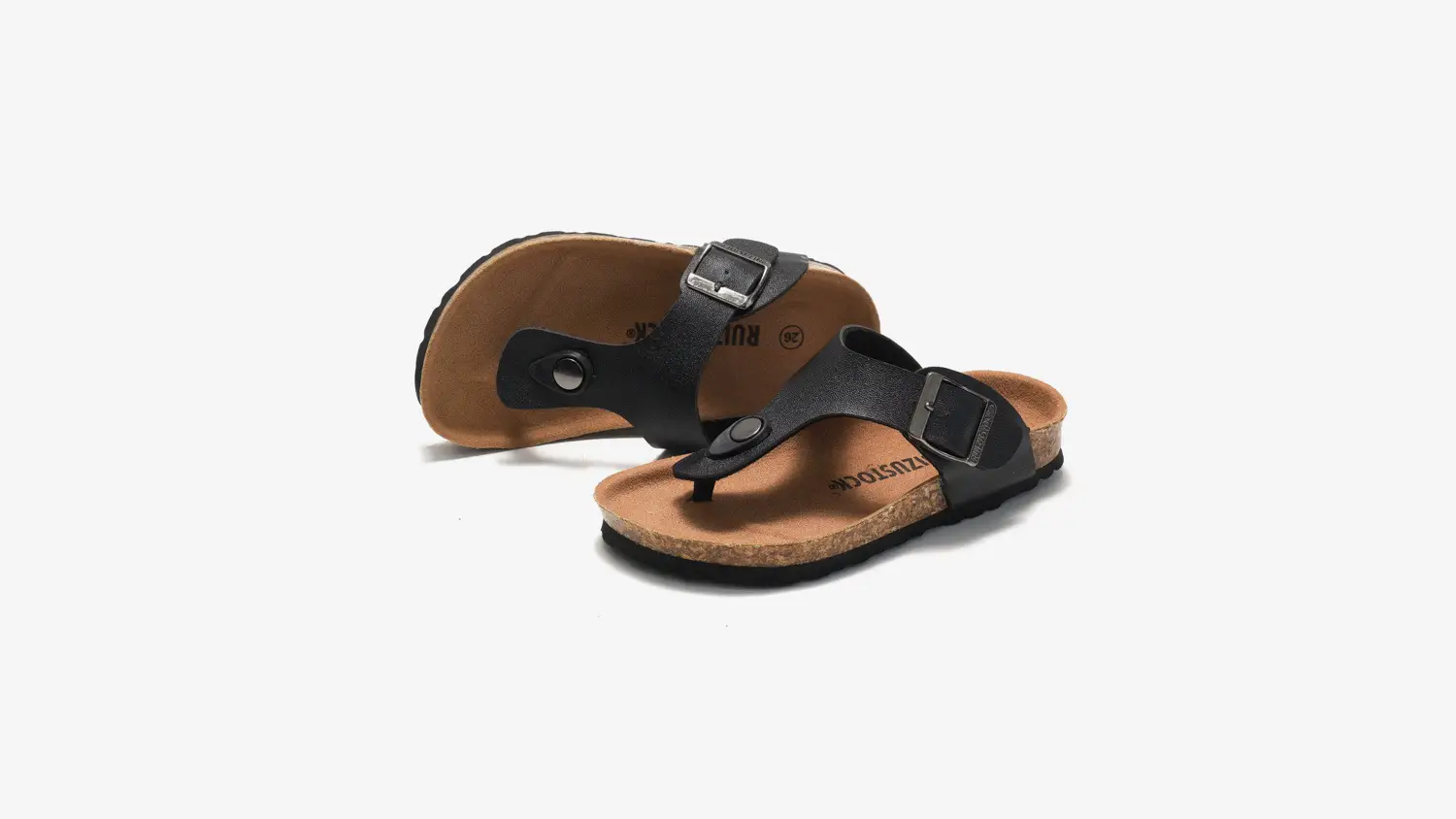2025 Spring Kids Cork Slippers White Buckle — feature 10