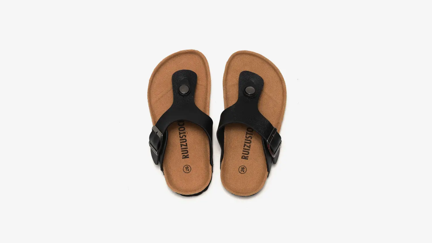 2025 Spring Kids Cork Slippers White Buckle — feature 12
