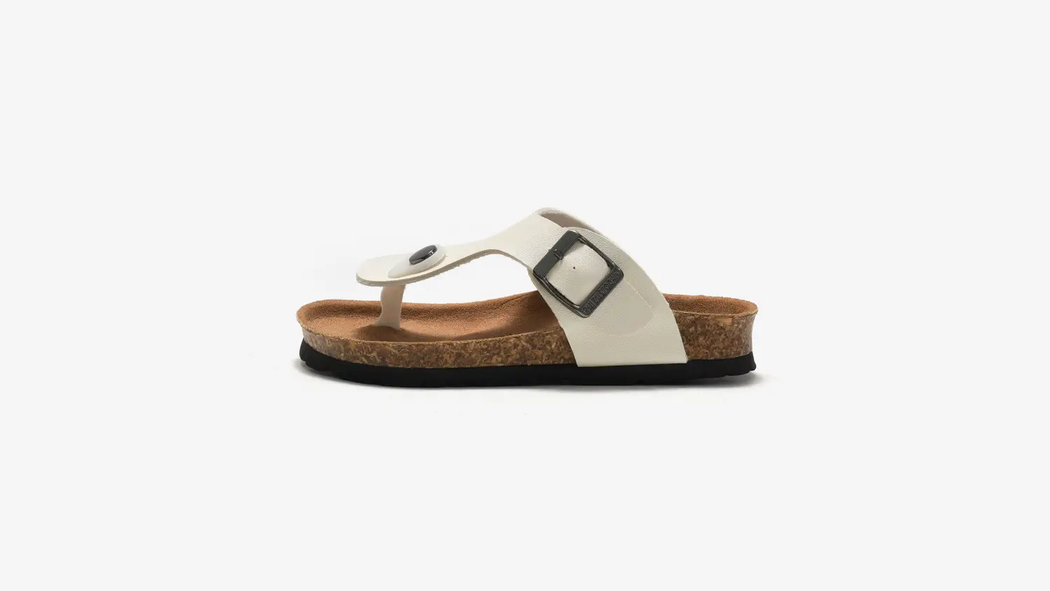 2025 Spring Kids Cork Slippers White Buckle — feature 18