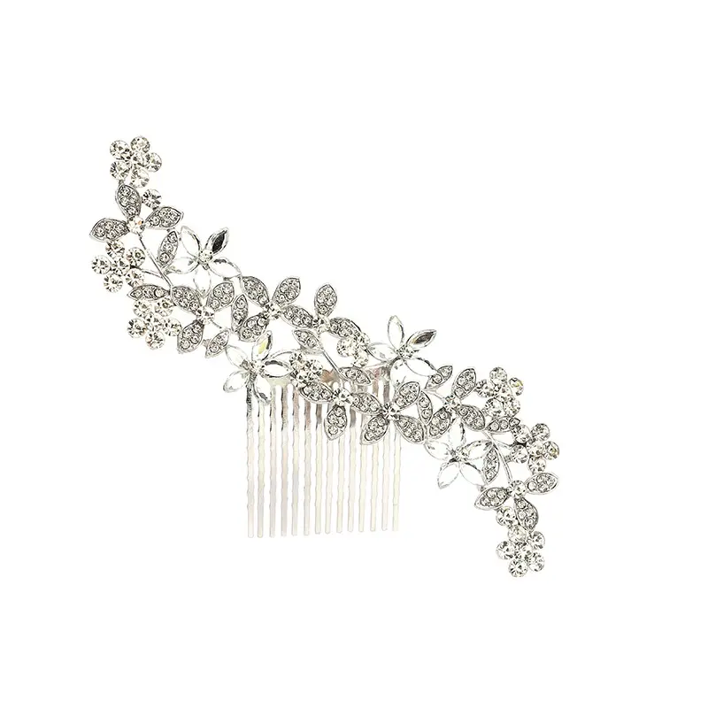 Red Rose Hair Comb for Bride Photo Makeup - Image 15