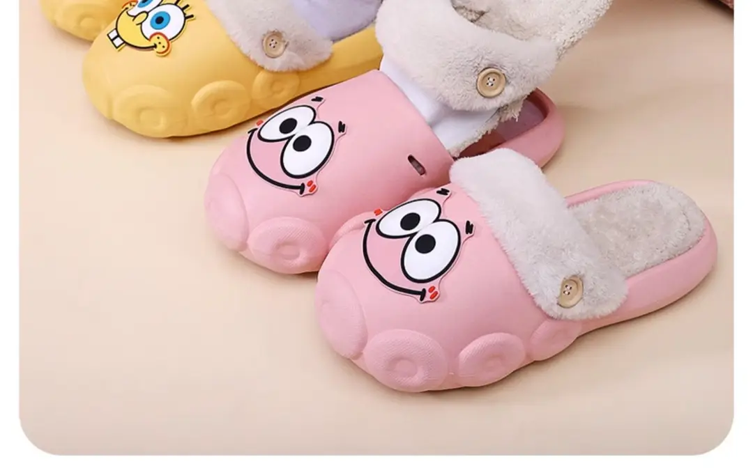 Sponge Baby Cotton slippers women's autumn and winter indoor home non-slip plush slippers home outdoor couple plush — feature 19
