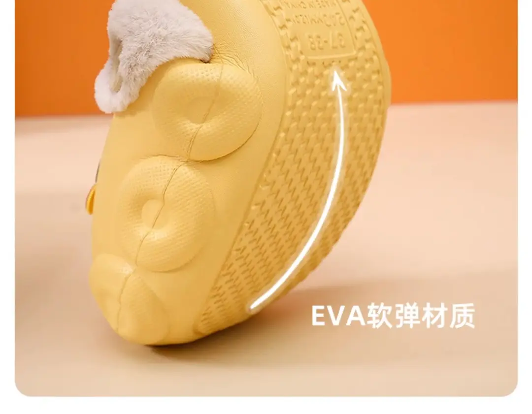 Sponge Baby Cotton slippers women's autumn and winter indoor home non-slip plush slippers home outdoor couple plush — feature 7