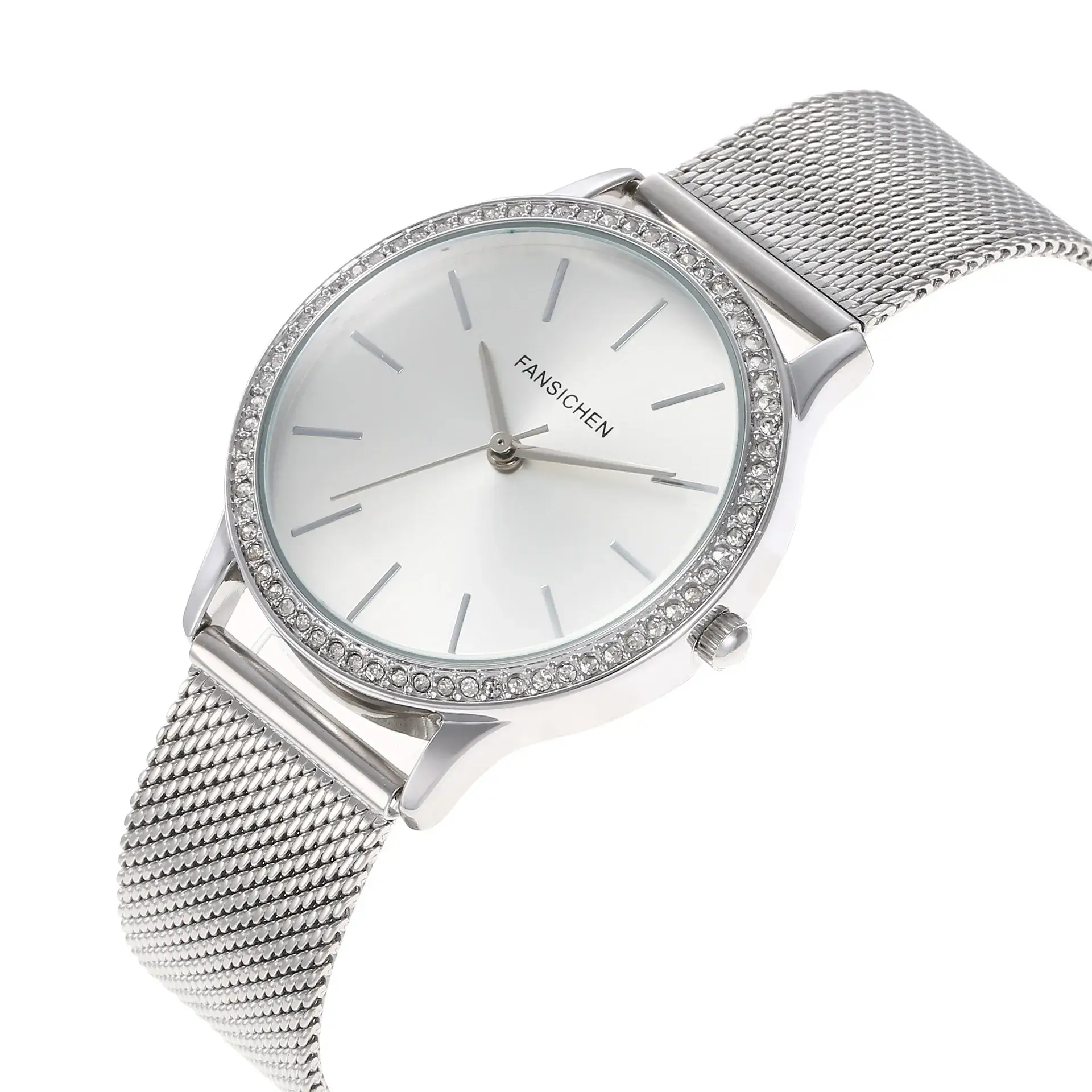 Women's Waterproof Cross-Border Watch with Crystal Band - Image 4