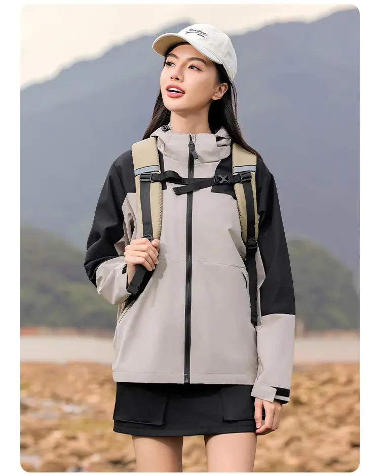 Outdoor Assault Coat Waterproof Windproof Black Green — feature 39