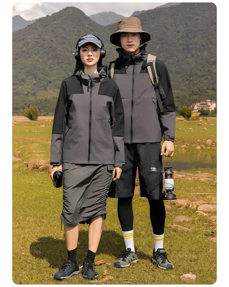 Outdoor Assault Coat Waterproof Windproof Black Green — feature 40