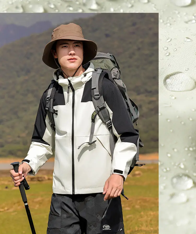Outdoor Assault Coat Waterproof Windproof Black Green — feature 8