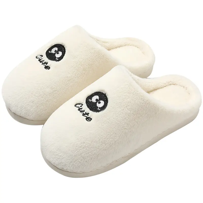 Cotton slippers women's home home thick-soled non-slip confinement shoes autumn and winter cute plush cotton slippers indoor cotton shoes wholesale - Image 8