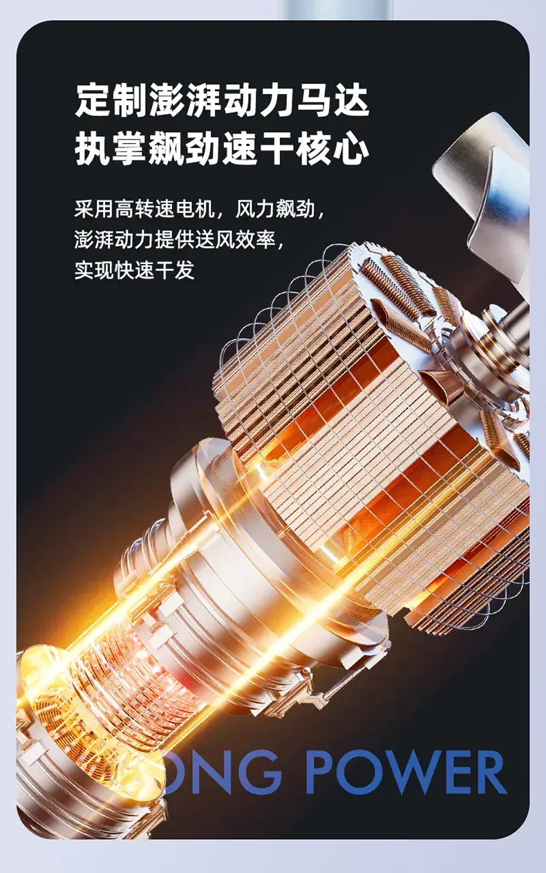 Blue High-Speed Hair Dryer with Negative Ion Technology — feature 15