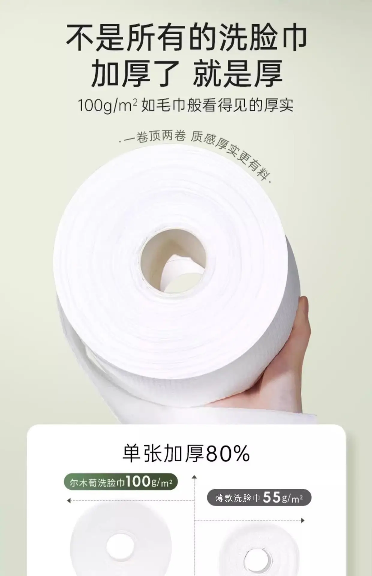 Ermutao Roll Towel Red Green Floral Design — feature 3