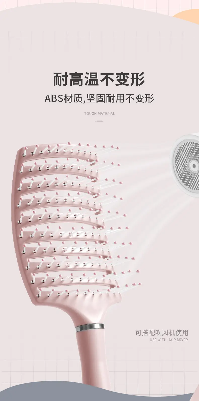 Women's Air Cushion Hair Brush for Long Hair Massage — feature 8