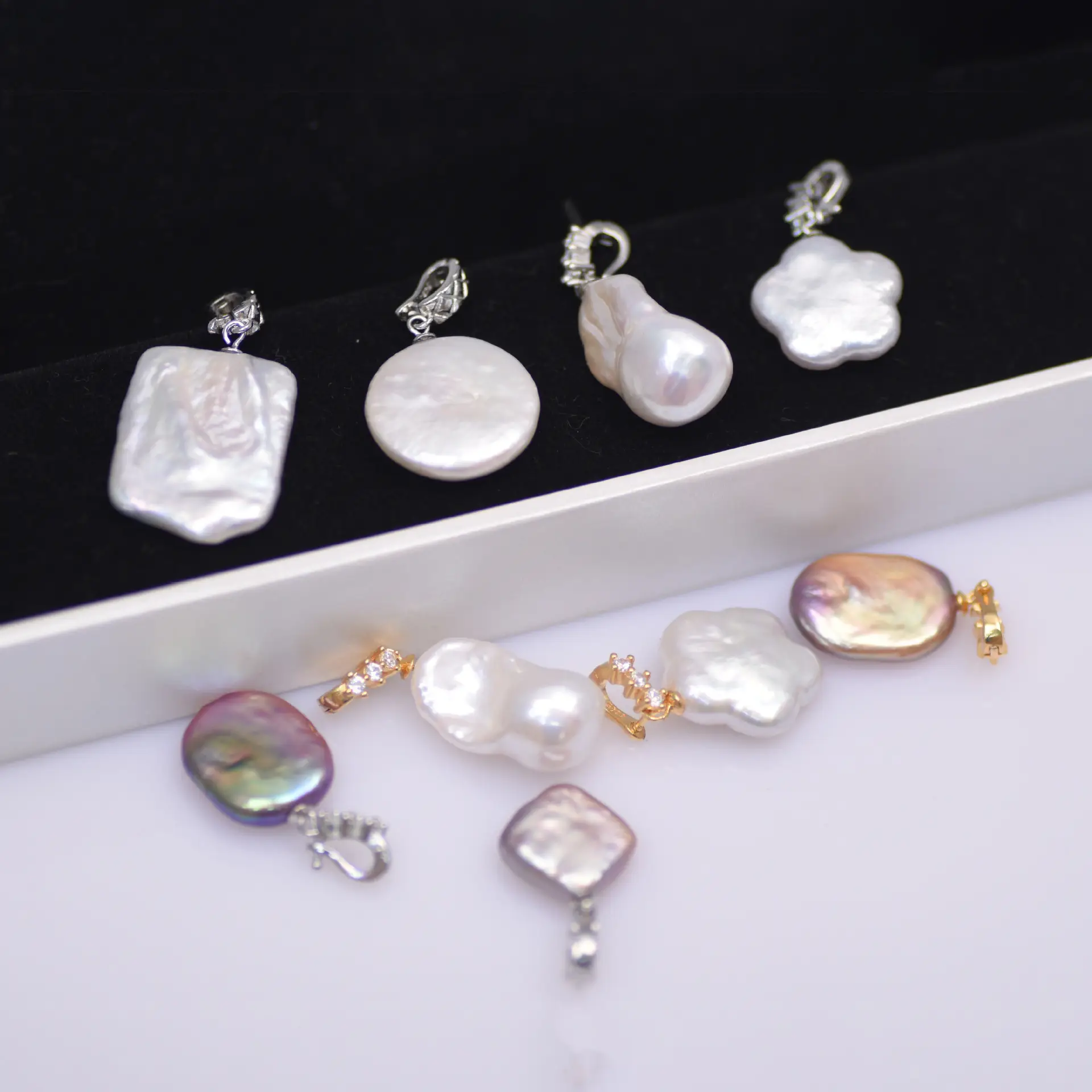 S925 Silver Pearl Pendant with Universal Buckle - Image 8