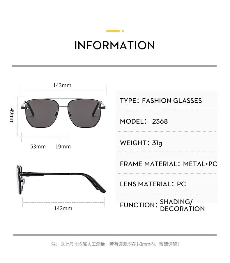 Men Square Metal Sunglasses Brown Gradient Driving Sun Protection β feature 7