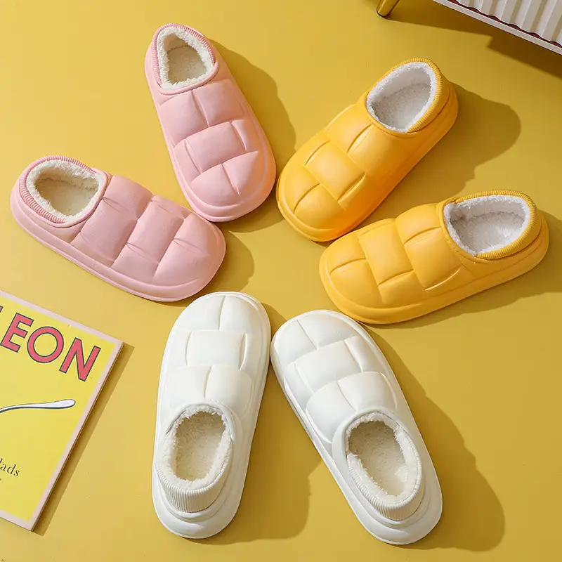 Winter New Cotton Slippers Indoor Home Non-slip Soft Bottom Home Home Couple Same Style Warm and Comfortable Slip-on - Image 7