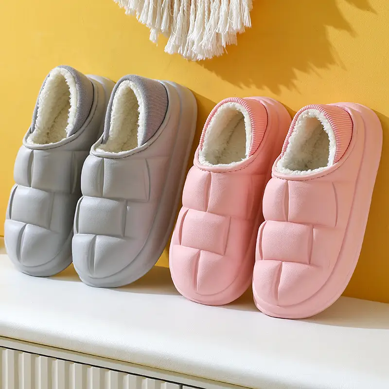 Winter New Cotton Slippers Indoor Home Non-slip Soft Bottom Home Home Couple Same Style Warm and Comfortable Slip-on - Image 8