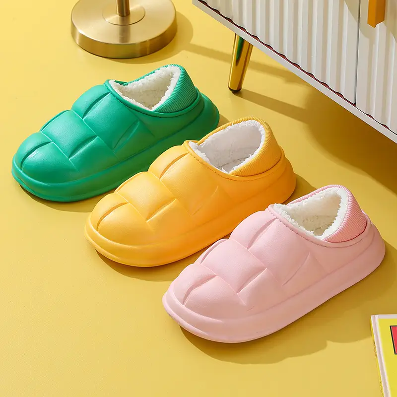 Winter New Cotton Slippers Indoor Home Non-slip Soft Bottom Home Home Couple Same Style Warm and Comfortable Slip-on - Image 9