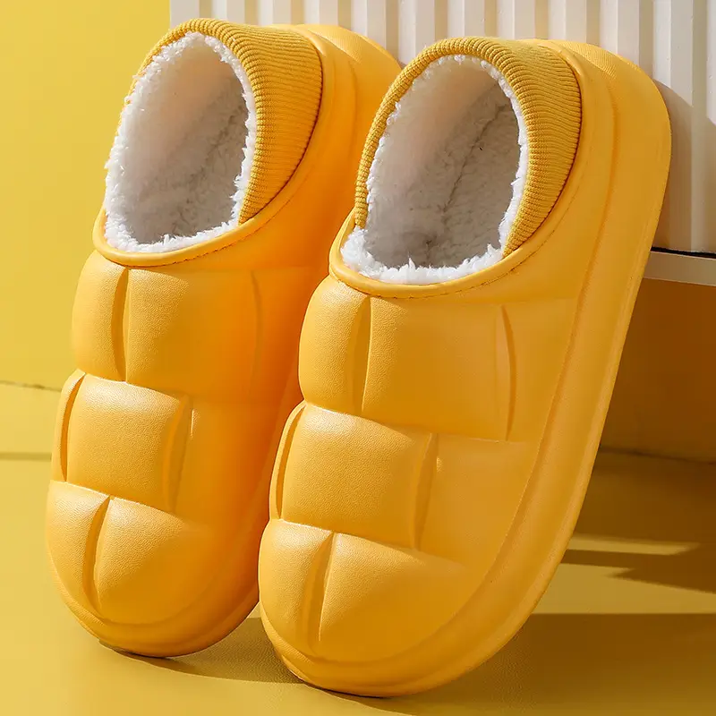 Winter New Cotton Slippers Indoor Home Non-slip Soft Bottom Home Home Couple Same Style Warm and Comfortable Slip-on - Image 4