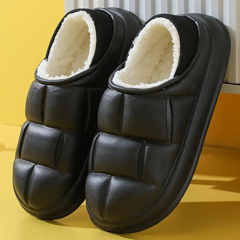 Winter New Cotton Slippers Indoor Home Non-slip Soft Bottom Home Home Couple Same Style Warm and Comfortable Slip-on - Image 6