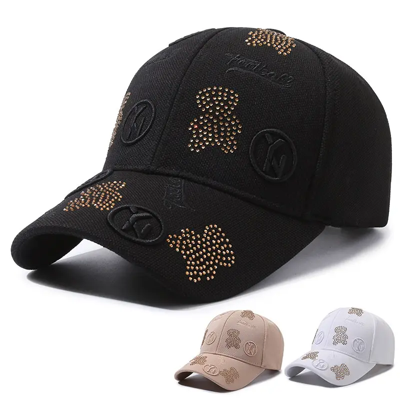Black Pineapple Diamond Cap for Men Women - Image 4