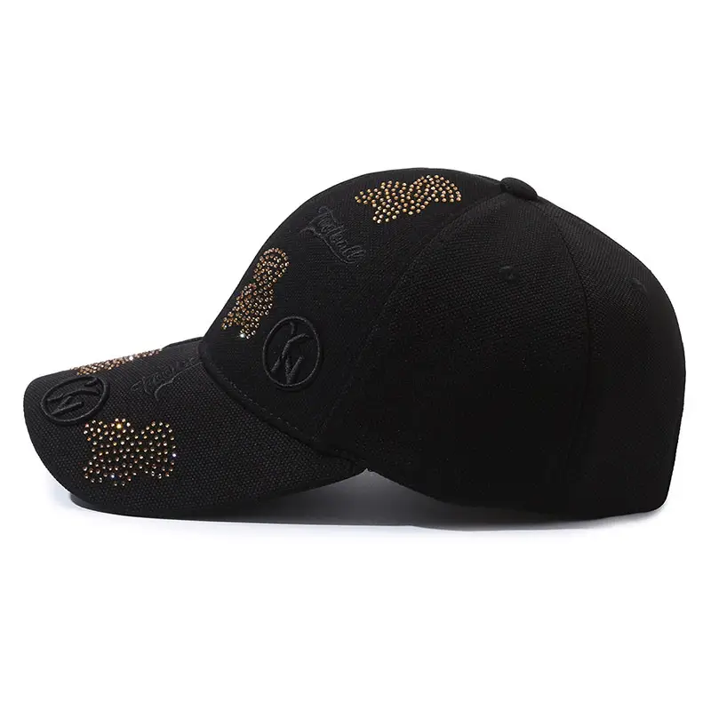 Black Pineapple Diamond Cap for Men Women - Image 5