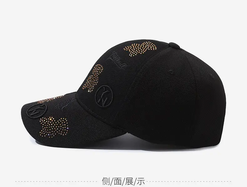 Black Pineapple Diamond Cap for Men Women — feature 10