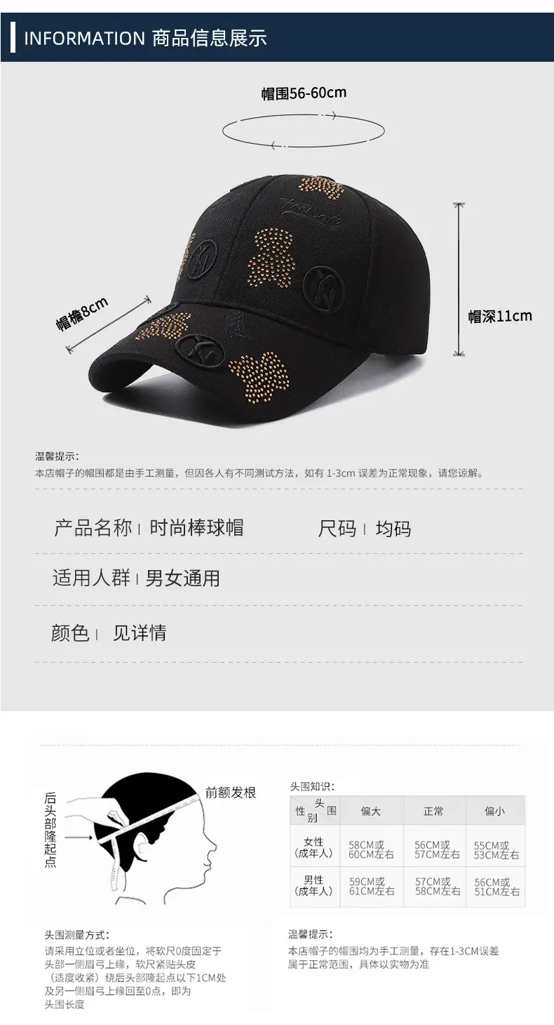 Black Pineapple Diamond Cap for Men Women — feature 6